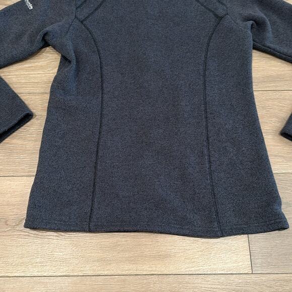 COLUMBIA Dark Heathered Gray Titanium Fleece Full Zip-Up Jacket Size Medium - Picture 6 of 11